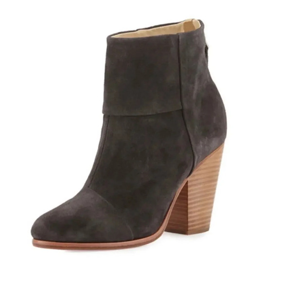 Rag & Bone Classic Newbery Leather Ankle Boot Asphalt Size 9 - Picture 1 of 7
